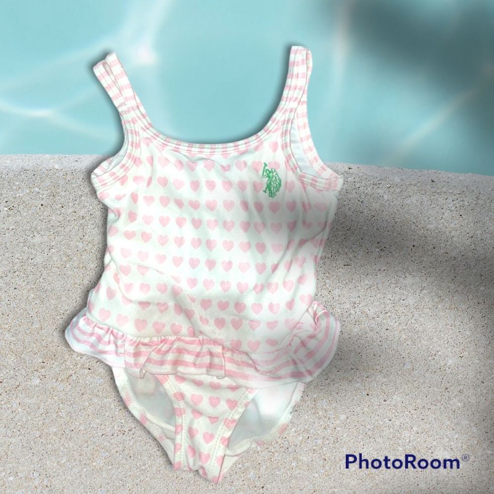 Ralph Lauren Polo Baby “Hearts” Swimsuit
